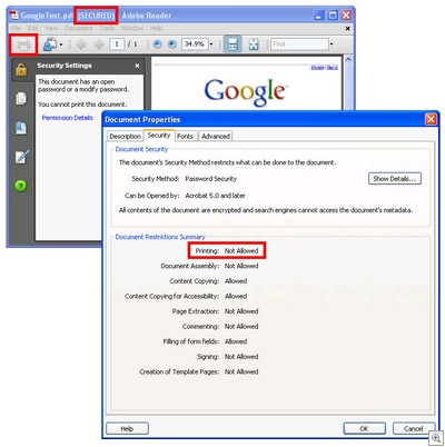 Secured PDF